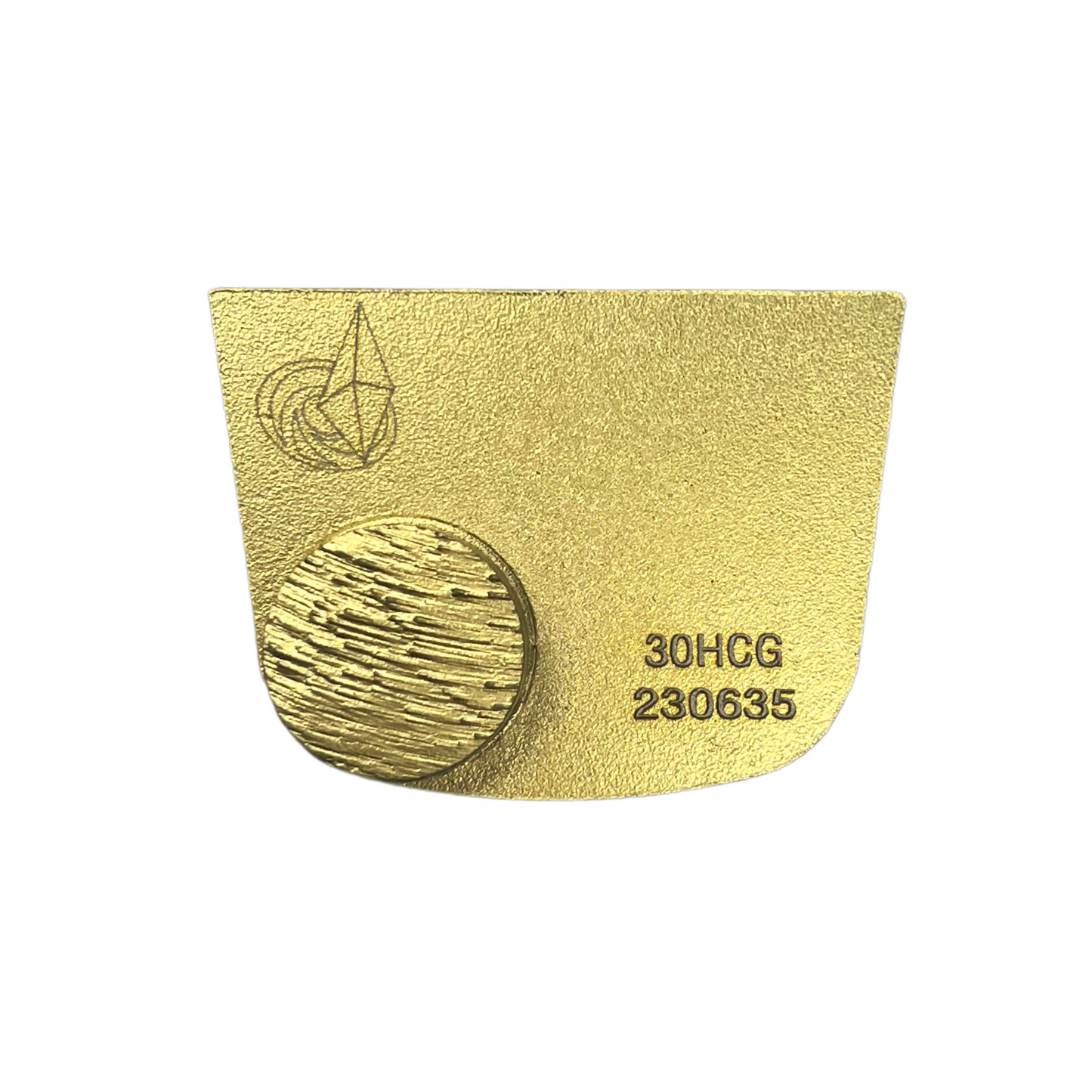 Lavina Diamond Style Quick Change Gold Trapezoid Single Button - Grit 30 - Super Hard Concrete